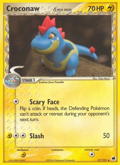 Croconaw (Delta Species) 27/101 — EX Dragon Frontiers