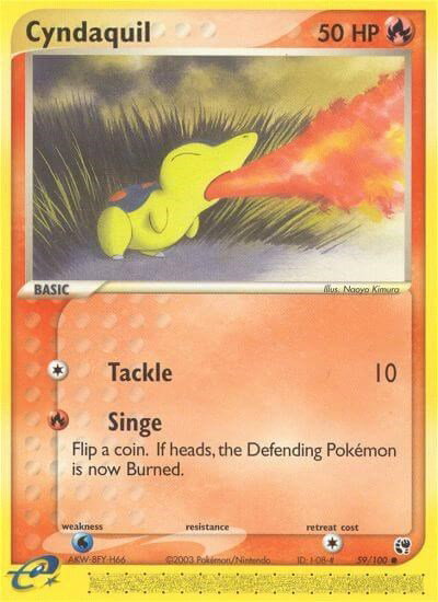 Cyndaquil 59 — EX Sandstorm