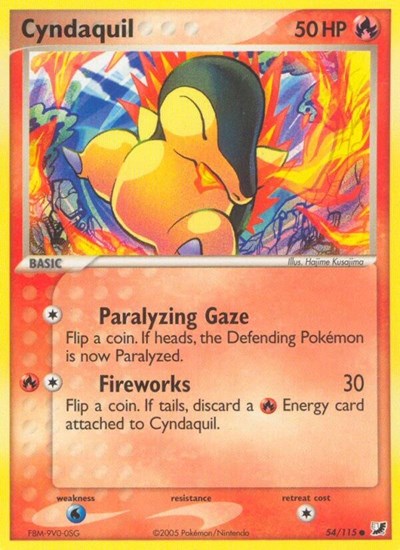Cyndaquil 54/115 — EX Unseen Forces