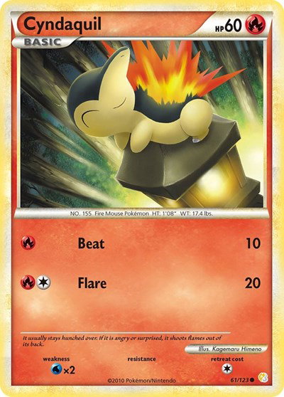 Cyndaquil 61 — HeartGold SoulSilver