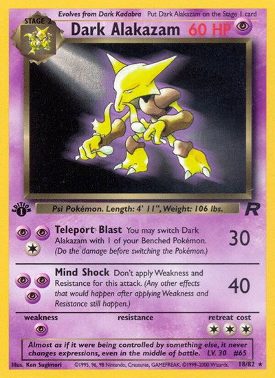 Dark Alakazam (18) 18 — Team Rocket