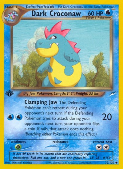 Dark Croconaw 32 — Neo Destiny