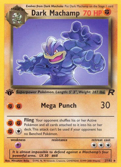 Dark Machamp (27) 27 — Team Rocket