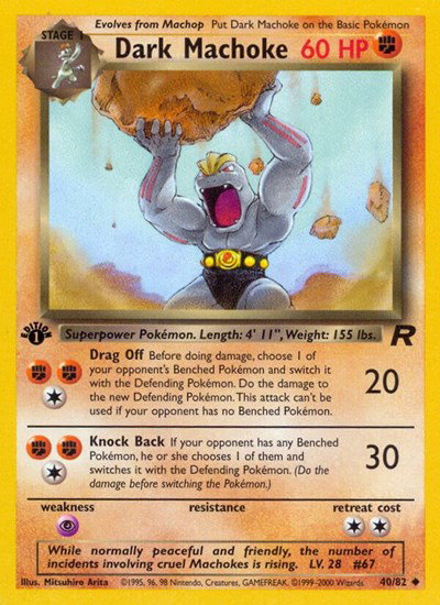 Dark Machoke 40 — Team Rocket
