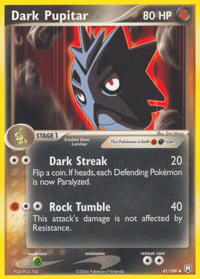 Dark Pupitar (41) 41 — EX Team Rocket Returns