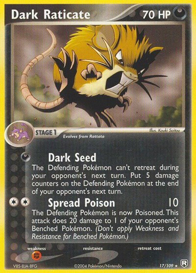 Dark Raticate 17 — EX Team Rocket Returns