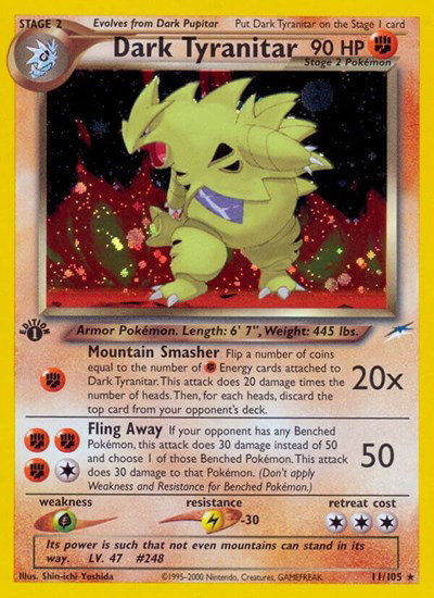 Dark Tyranitar 11 — Neo Destiny