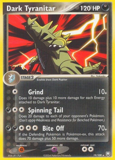 Dark Tyranitar (19) 19 — EX Team Rocket Returns