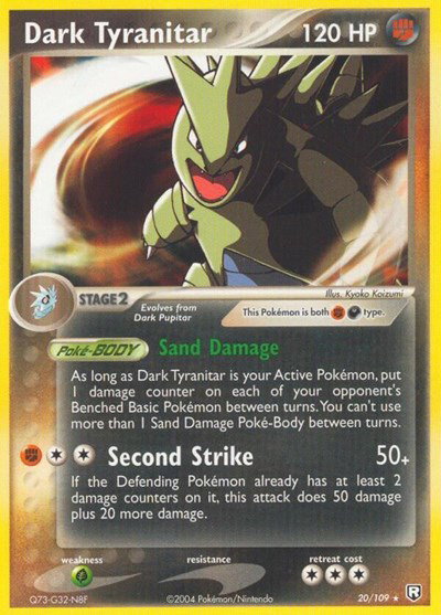 Dark Tyranitar (20) 20 — EX Team Rocket Returns