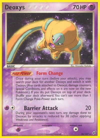 Deoxys (Defense Forme) 18 — EX Deoxys