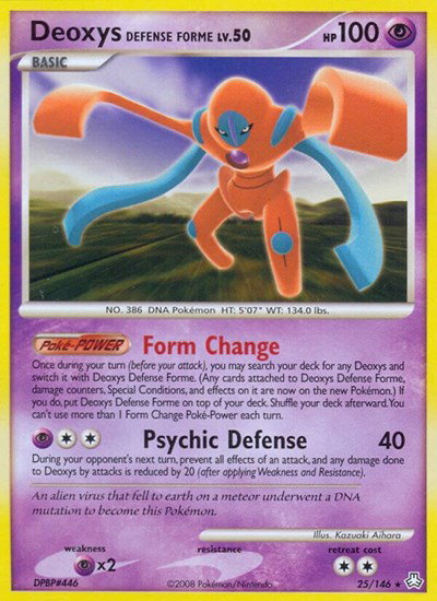 Deoxys Defense Forme 25 — Legends Awakened