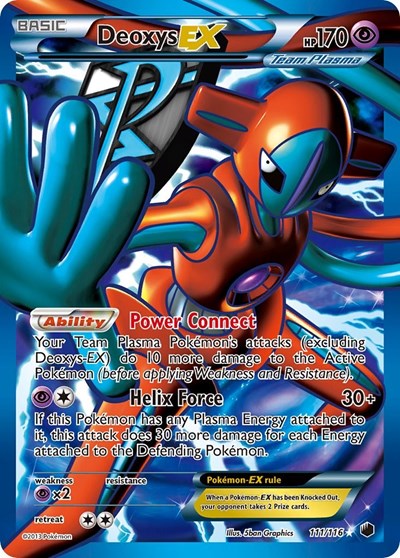 Deoxys EX (Team Plasma) (Full Art) 111 — Plasma Freeze