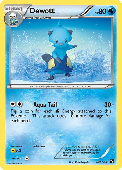 Dewott (30) 30 — Black and White