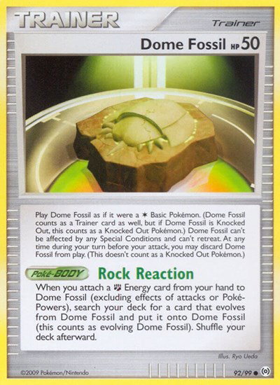 Dome Fossil 92/99 — Platinum Arceus