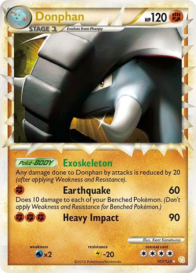 Donphan (Prime) 107 — HeartGold SoulSilver