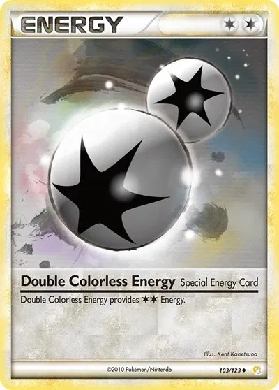 Double Colorless Energy - 103 - HeartGold SoulSilver Pokemon - Collectr Double Colorless Energy - 103 - HeartGold SoulSilver Pokemon - Collectr