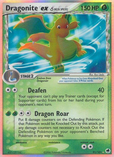 Dragonite ex (Delta Species) 91/101 — EX Dragon Frontiers