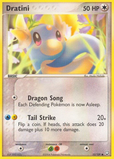 dratini pokemon card price (53) - 53 - EX Team Rocket Returns Dragon Colorless Dratini Pokémon TCG Cards for