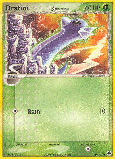 Dratini (Delta Species) 46/101 — EX Dragon Frontiers