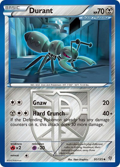 Durant (Team Plasma) (91) 91 — Plasma Storm