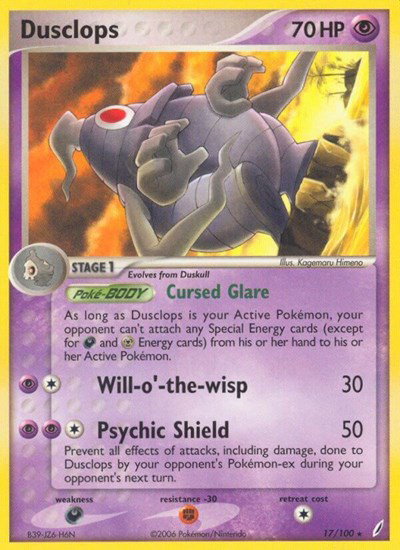 Dusclops 17 — EX Crystal Guardians