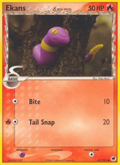 Ekans (Delta Species) 47/101 — EX Dragon Frontiers