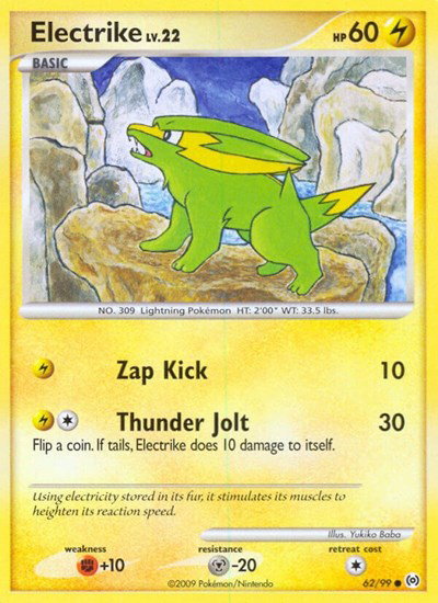 Electrike (62) 62/99 — Platinum Arceus