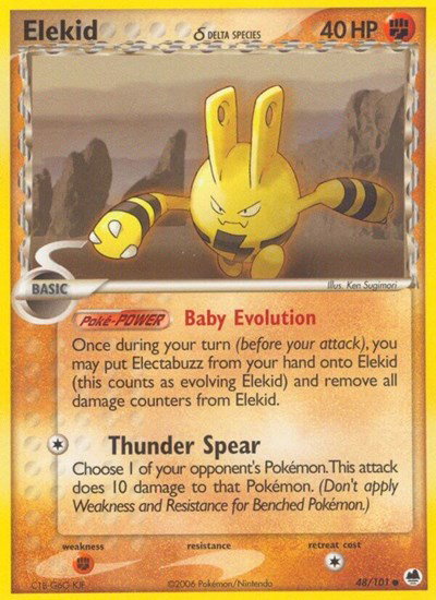 Elekid (Delta Species) 48/101 — EX Dragon Frontiers