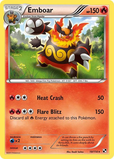 Emboar (19) 19 — Black and White