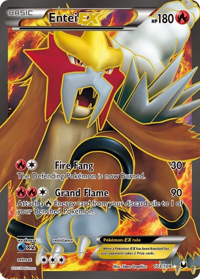 Entei EX (103 Full Art) 103 — Dark Explorers