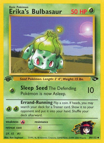 Erika's Bulbasaur 39 — Gym Challenge