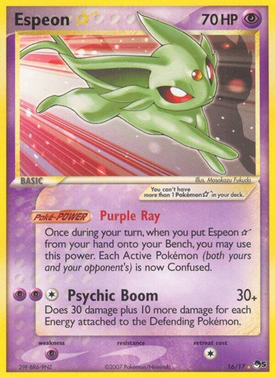 Espeon Star Gold Star 16 — POP Series 5