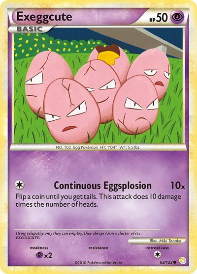 Exeggcute 63 — HeartGold SoulSilver