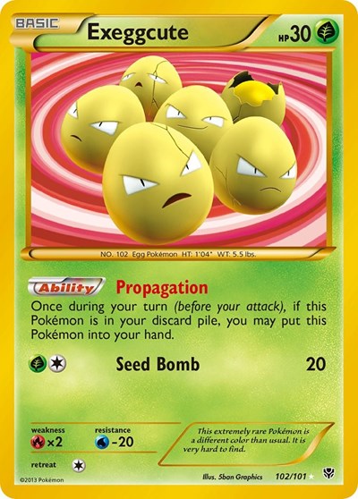 Exeggcute (102 Secret Rare) 102 — Plasma Blast