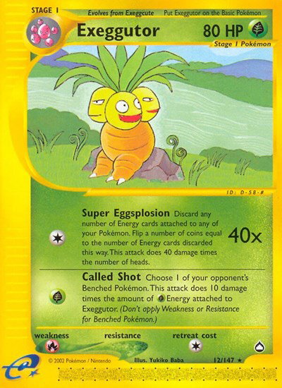 Exeggutor (12) - 12 - Aquapolis Pokemon - Collectr