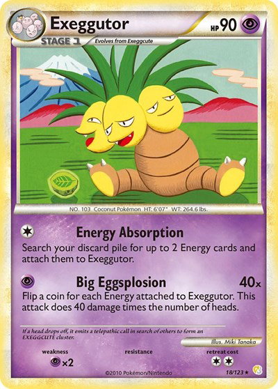 Exeggutor 18 — HeartGold SoulSilver