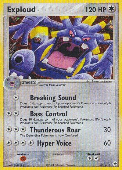 Exploud 6 — EX Hidden Legends