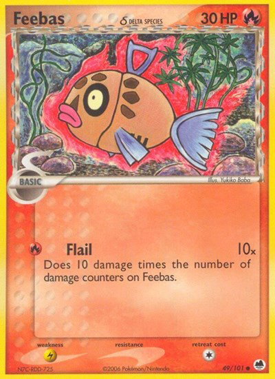 Feebas (Delta Species) 49/101 — EX Dragon Frontiers