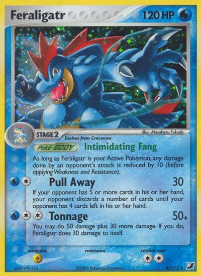 Feraligatr 4/115 — EX Unseen Forces