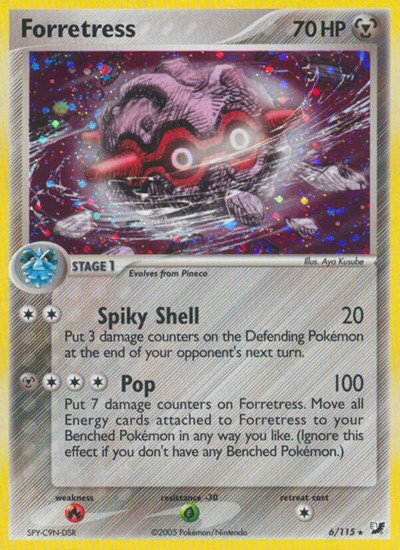 Forretress 6/115 — EX Unseen Forces