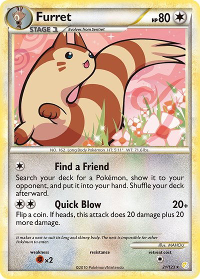 Furret 21 — HeartGold SoulSilver