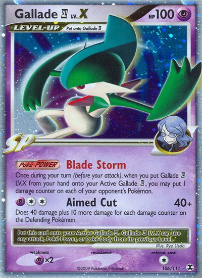 Gallade E4 Lv.X 106 — Rising Rivals