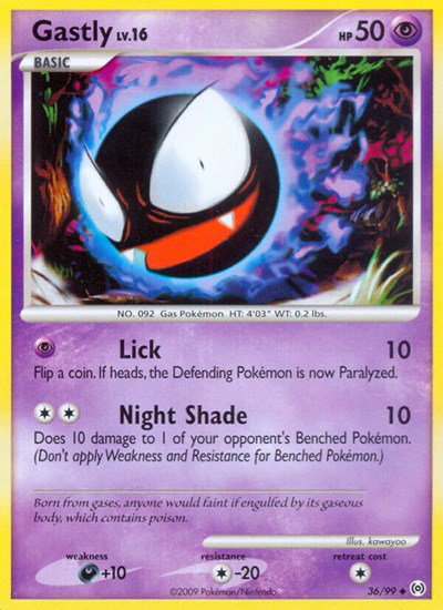 Gastly (36) 36/99 — Platinum Arceus