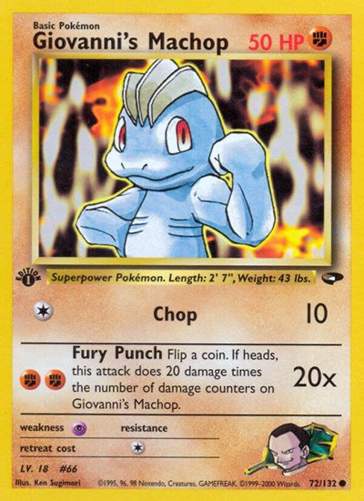 Giovanni's Machop 72 — Gym Challenge