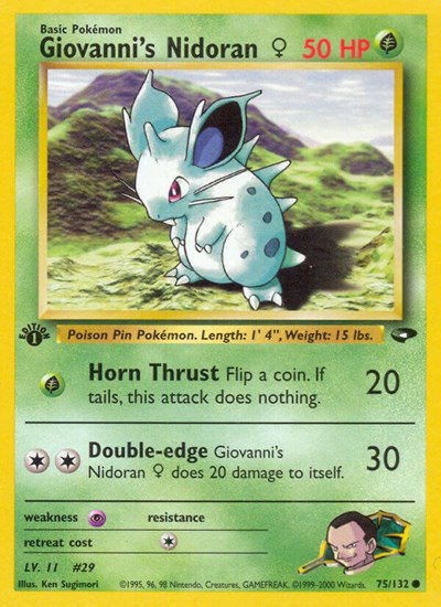 Giovanni's Nidoran F 75 — Gym Challenge