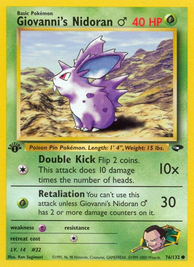 Giovanni's Nidoran M 76 — Gym Challenge