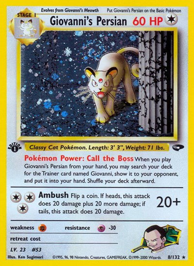 Giovanni's Persian 8 — Gym Challenge