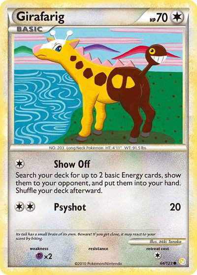 Girafarig 64 — HeartGold SoulSilver