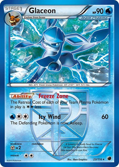 Glaceon (Team Plasma) 23 — Plasma Freeze