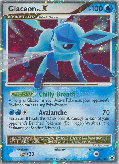 Glaceon Lv.X 98 — Majestic Dawn
